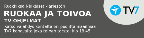 Ruokkikaa Nälkäiset -järjestön RUOKAA JA TOIVOA tv-ohjelmat